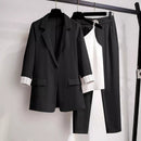 Elina – Elegantes 3 teiliges Set mit Reversblazer und Hose mit elastischer Taille