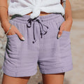 Emilia - Lässige Kurze Hosen mit hoher Taille und Kordelzug mit Taschen und lockerer Passform