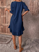 Anna - Charmantes Minikleid Mit Rüschen Für Mühelosen Stil