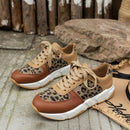 Monika – Lässige Turnschuhe mit Leopardenmuster und rutschfester Sohle für Komfort