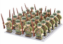 MilitaBlocks - WWII Militärbaukasten mit 21 Soldatenfiguren aus mehreren Nationen