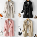 Clara – Schicker Langarmmantel Mit Taschen