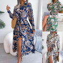 Elena – Schickes Langarmkleid Mit Blumenprint