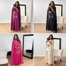 Ariana – Elegantes Langes Kleid Mit Hohem Hals