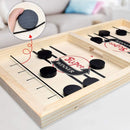 GameRush - TischhockeyspielSchnelles Brettspiel aus Holz mit verschiebbaren Pucks und Toren