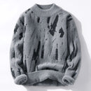 Axel - Warmer Langärmelig Rundhalsausschnitt Lose Strickpullover