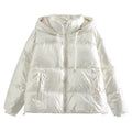 Freya - Langärmelige Puffer Kapuze Jacke Mit Reißverschluß