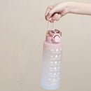 AquaGlide – Tragbare Sport Wasserflasche mit Strohhalm und Schnellöffnungsdesign