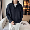 Lucas - Warmer Langärmelig Retromuster Pullover Mit Schaltflächen