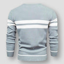 Matteo - Langärmelig Rundhalsausschnitt Gestreift  Strickpullover