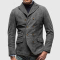 Anselm - Langärmelig Schlanke Passform Blazer Mit Schaltflächen