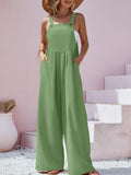 Luisa – Stylischer Schlanke Passform Jumpsuit mit breiten Trägern und Taschen