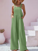 Luisa – Stylischer Schlanke Passform Jumpsuit mit breiten Trägern und Taschen