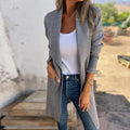 Clara - Langärmelig Strickjacke Mantel Mit Taschen