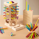 TinkiTower - Montessori Stabturm pädagogisches Zähl und Koordinationsspiel