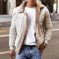 Anselm - Langärmelige Vlies Gefüttert Jacke Mit Taschen