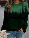 Marina – Pullover mit Einzigartig Print Rundhalsausschnitt und langen Ärmeln
