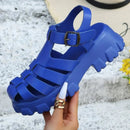 Zandra – Dicker rutschfester Sohle Sandalen mit Verstellbare Knöchelschnalle