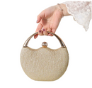 Alina – Stilvolle Handtasche mit luxuriösem runden Griff und geräumigem Innenraum