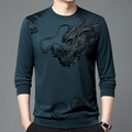Magnus - Bedruckter Pullover mit Rundhalsausschnitt und langen Ärmeln