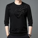 Magnus - Bedruckter Pullover mit Rundhalsausschnitt und langen Ärmeln