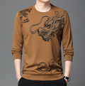 Magnus - Bedruckter Pullover mit Rundhalsausschnitt und langen Ärmeln