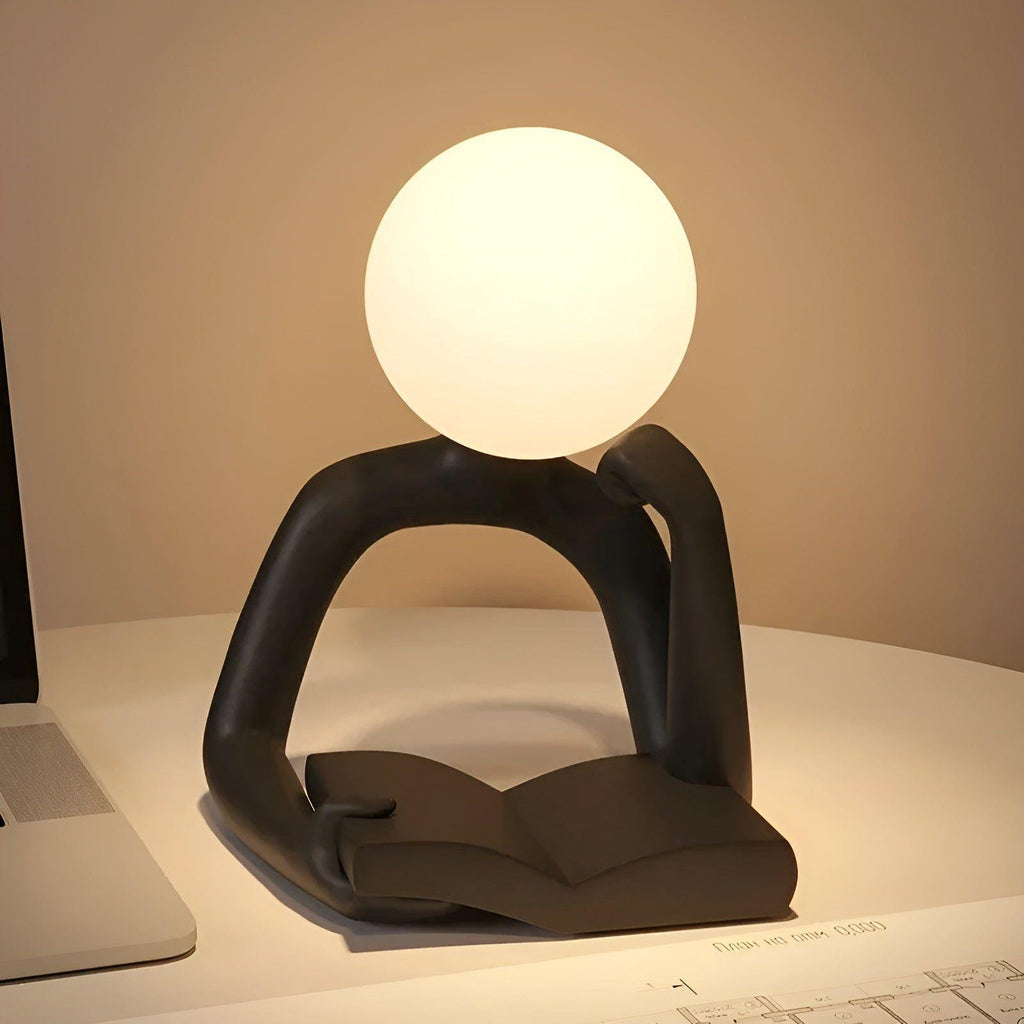 Skulpturale Luxuslampe mit abstraktem Motiv