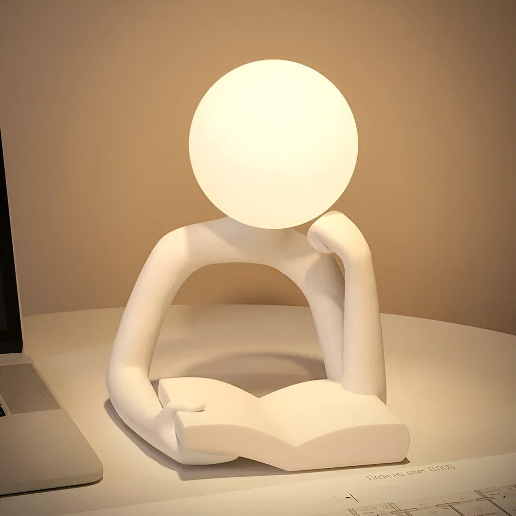 Skulpturale Luxuslampe mit abstraktem Motiv