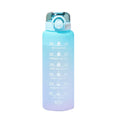 AquaGlide – Tragbare Sport Wasserflasche mit Strohhalm und Schnellöffnungsdesign
