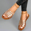 Aylin – Stylische flache Riemchensandalen mit rutschfester Sohle und offenem Zehenbereich