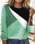Ivy – Stylischer Gestreifter Langarm Pullover Mit Rundhalsausschnitt