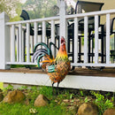 YardRoost – Wetterfeste Hahn Skulptur als Dekoration mit handgemalten Details