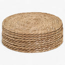 NatureWeave - Handgewebt Rund Rattan Tischsets
