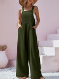Luisa – Stylischer Schlanke Passform Jumpsuit mit breiten Trägern und Taschen