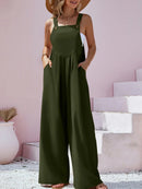 Luisa – Stylischer Schlanke Passform Jumpsuit mit breiten Trägern und Taschen