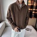 Lucas - Warmer Langärmelig Retromuster Pullover Mit Schaltflächen