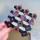 GleamClip - Glitzernde Haarspange mit Kristallen für sofortiges Haarstyling| 1+1 Frei