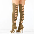 Zoraya – Stylische kniehohe Stiefel mit hohem Absatz und bequemer Passform