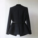 Sima – Eleganter Langarm Blazer mit Taschen Knöpfen und verstellbarem Gürtel