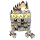 Rentierdorf - Dekoration Weihnachten Hölzernes Kalender