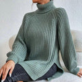 Luisa - Warmer Langärmelig Gestrickt Rollkragenpullover