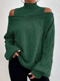 Emma - Lässig schulterfrei Rollkragenpullover mit lockerem Langarm