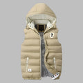 Anselm - Bequeme wattierte Kapuzenjacke mit Reißverschluss und Taschen