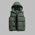 Henry - Warm wattierte Kapuzenjacke mit Reißverschluss und Taschen