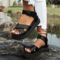 Lina - Bequeme Rutschfest Wohnung Schnalle Sandalen