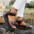 Lina - Bequeme Rutschfest Wohnung Schnalle Sandalen
