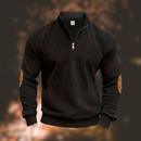 Ethan - Warmer Langärmelig Lose Halber Reißverschluss Pullover