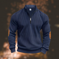 Ethan - Warmer Langärmelig Lose Halber Reißverschluss Pullover