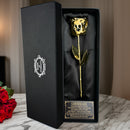 EternaRose - Echte Rose getaucht in 24K Gold konserviert für ein zeitloses Geschenk der Liebe