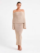 Eloise – Langärmliges Figurbetontes Maxikleid